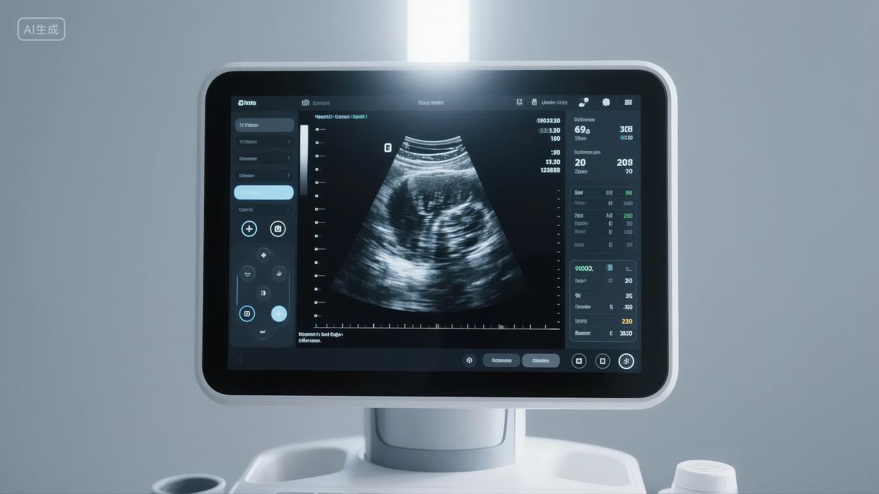 医疗科技B超检查设备妇产科健康背景图