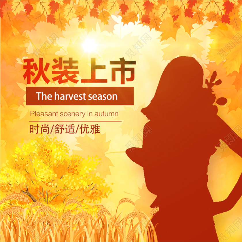 电商淘宝秋季女装上新活动秋季女装店铺主图