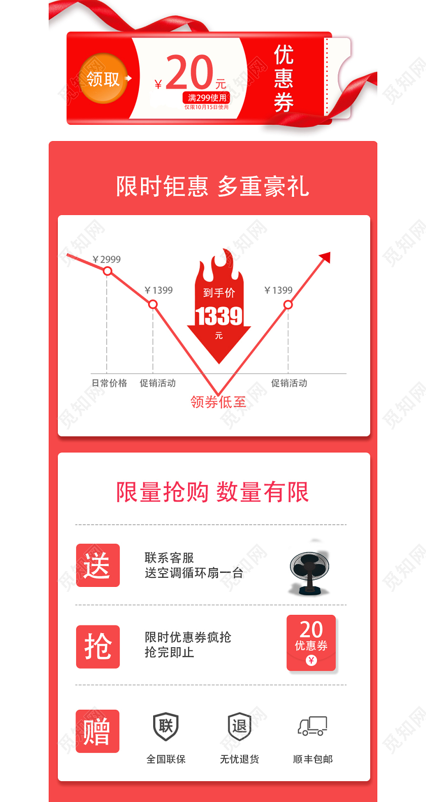 电商淘宝双十一平台促销价格趋势促销红包图