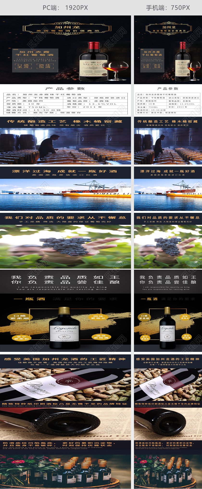 红酒详情页
