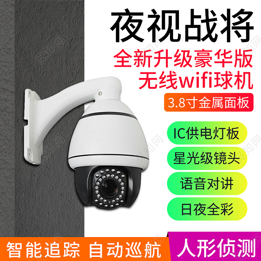 彩色简约风1688工厂五金摄像头主图直通车