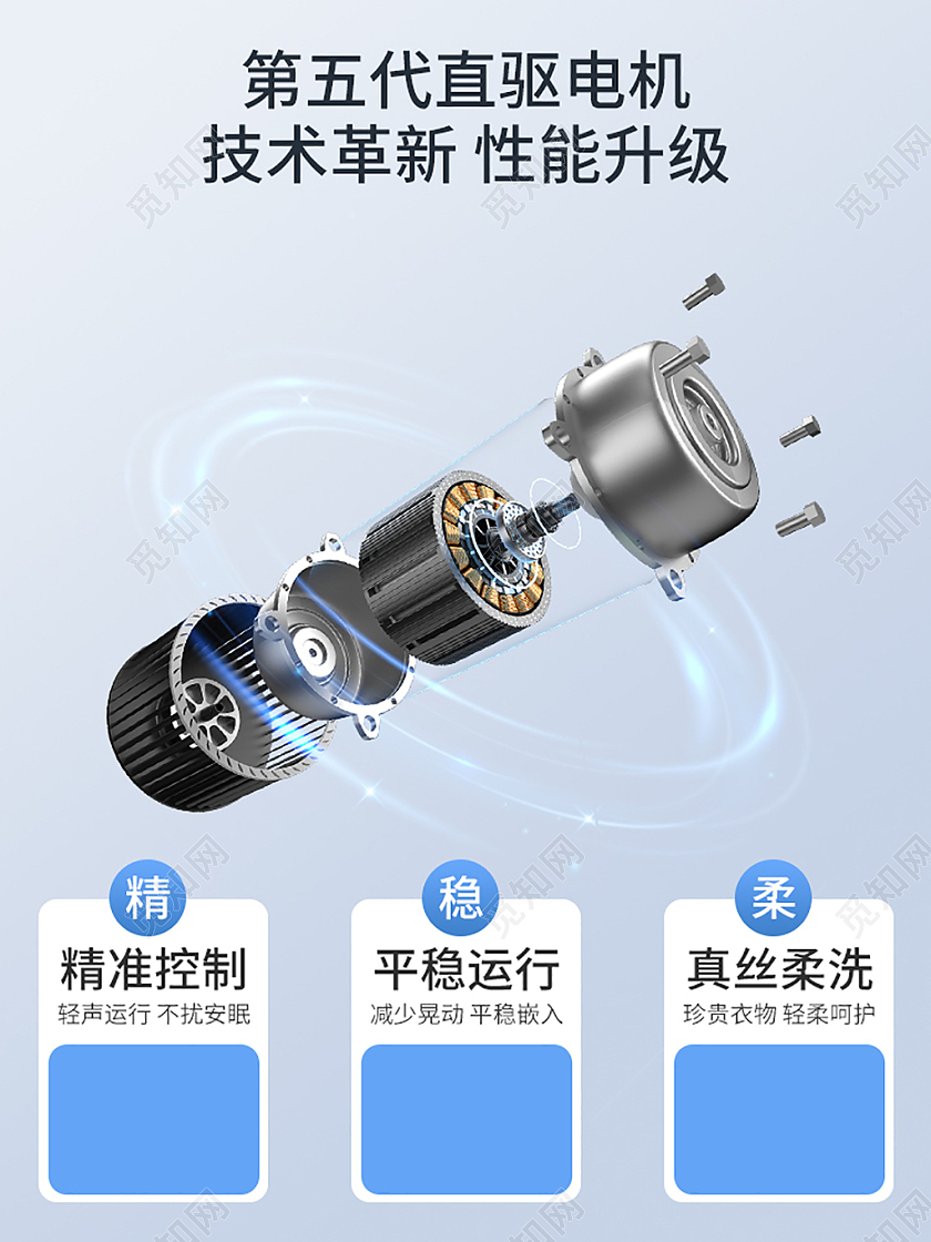 蓝色扁平风活动主图数码家电细节说明对比活动图电器主图