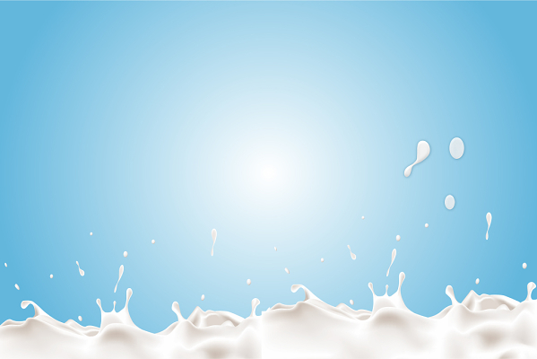 手绘牛奶背景图片