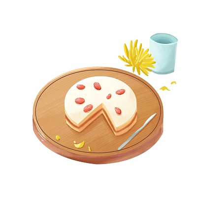 重阳糕重阳节卡通美食png素材重阳糕元素