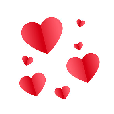 爱心装饰卡通情人节520png素材