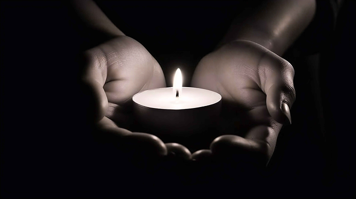 速度 延时 交通 运输 系统 旅行手捧白烛悼念哀悼悼念的多根白色蜡烛