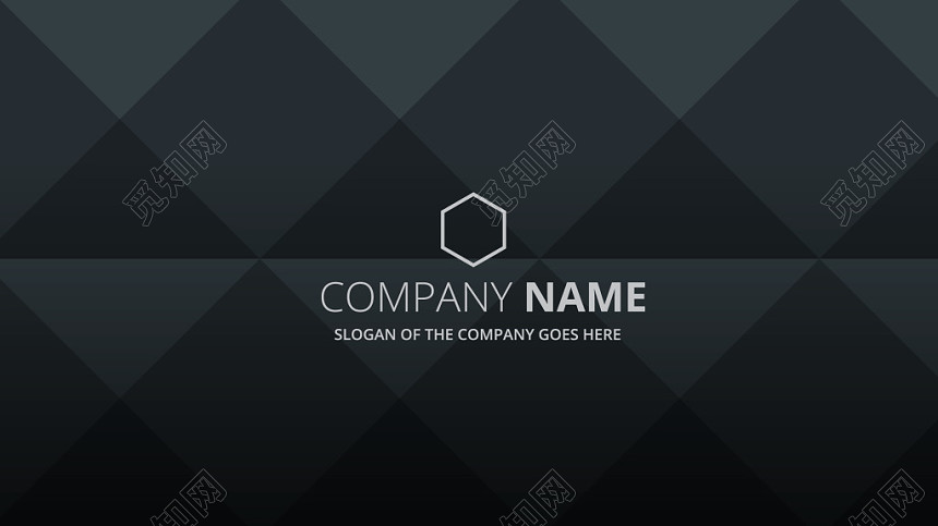 商务风格黑色白色公司创意名片