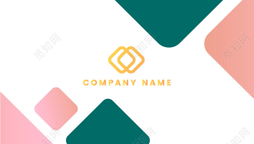 清新淡雅商务公司创意名片