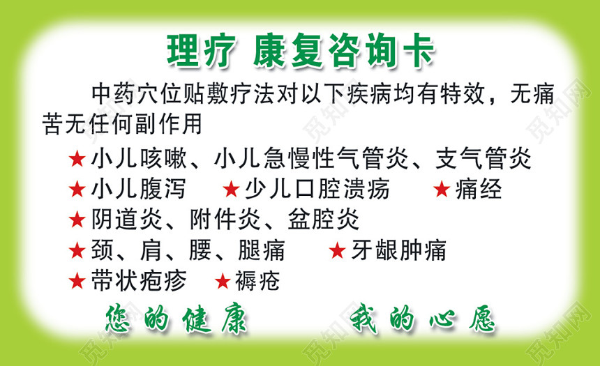 医生名片简约绿色人物介绍名片设计模板