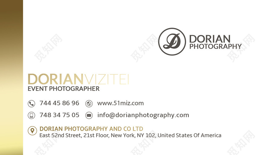 高端大气白色个人商务企业名片