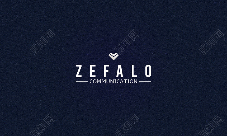 简单大气蓝色个人商务企业名片