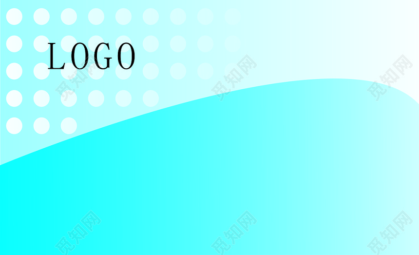 淡蓝色名片背景素材