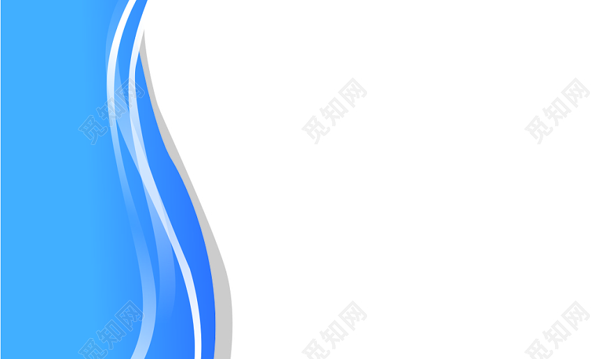 蓝色不规则线条名片背景素材
