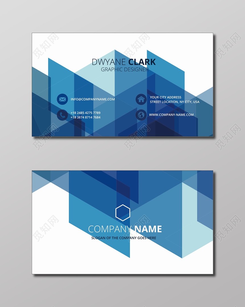 高端时尚英文外贸名片