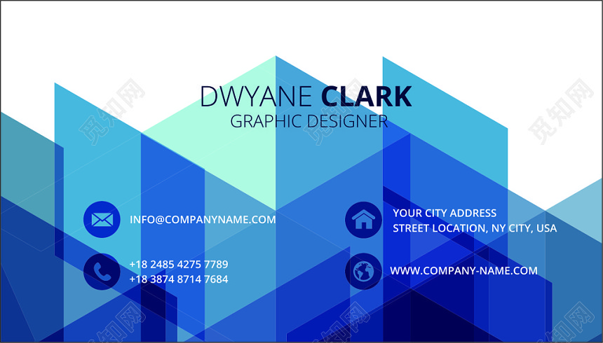 高端时尚英文外贸名片