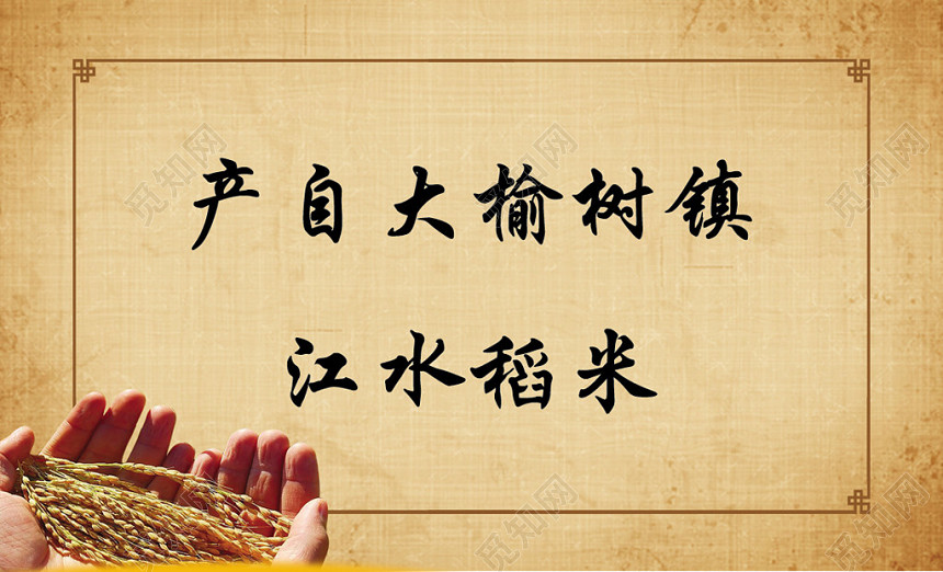 经典大气棕色个人商务大米名片