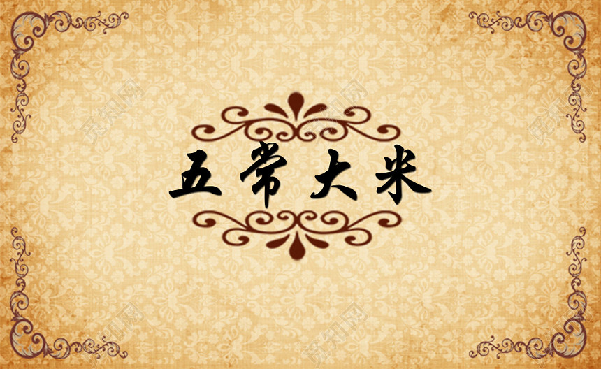 简单大气棕色个人商务大米名片