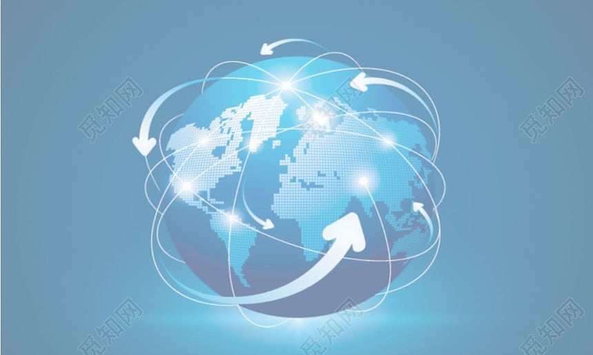 蓝色科技个人电子产品名片