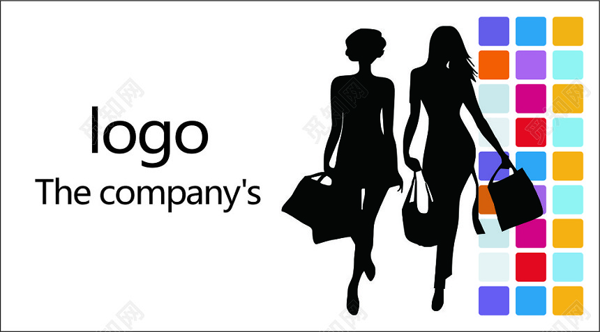 女装名片英文名片模板