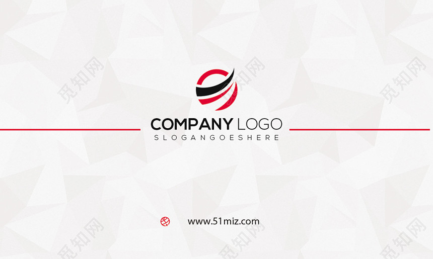 时尚简约白色个人商务名片模板