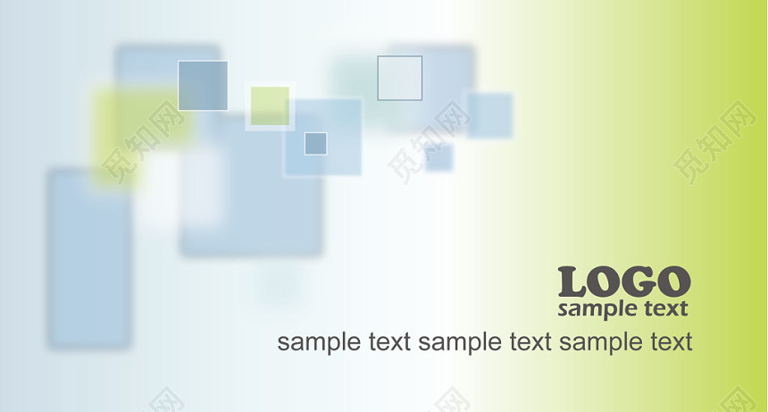 名片设计清新暖色调名片设计模板