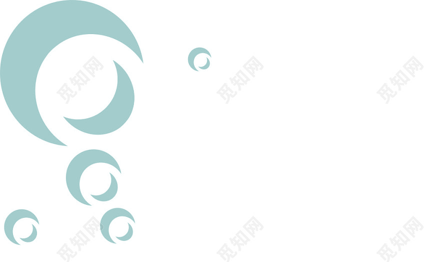 浅色背景简单图形名片背景模板