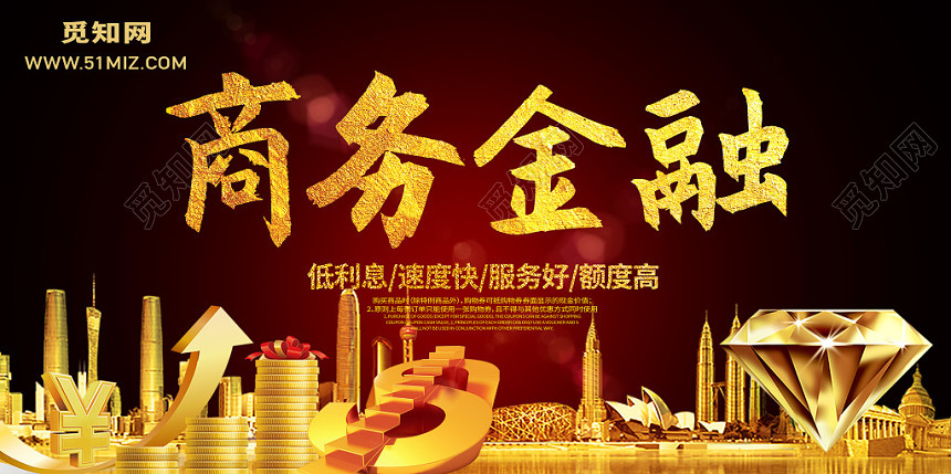 商务金融展板设计