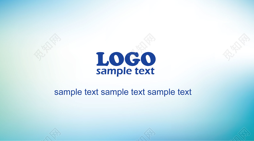 名片设计模板简约蓝色曲线人物介绍名片