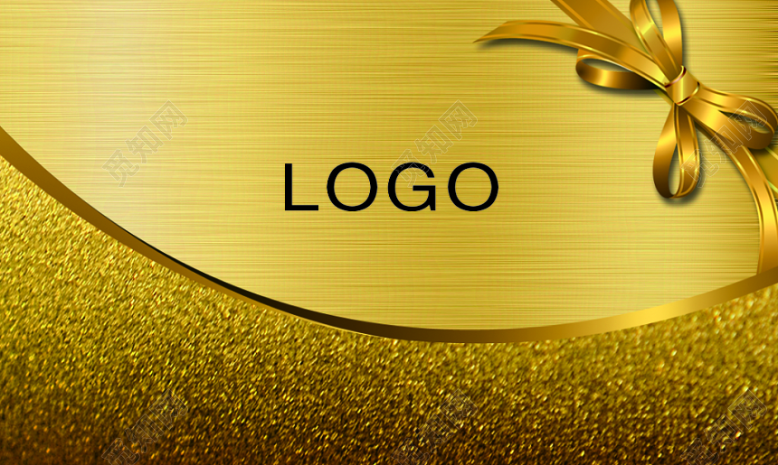 个人名片金色奢华大气名片设计模板