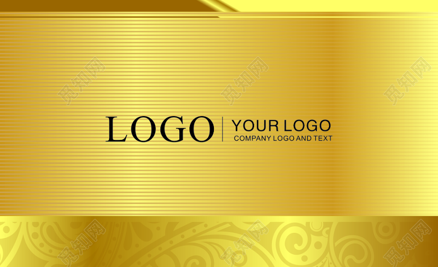 个人名片金色奢华大气名片设计模板