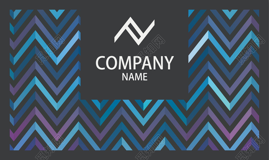 名片设计模板简约时尚英文人物介绍名片