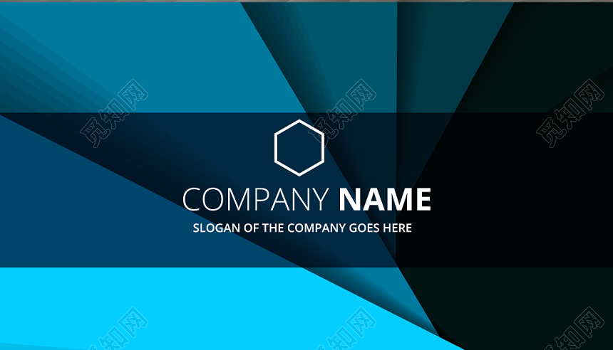 大气名片时尚科技名片设计模板