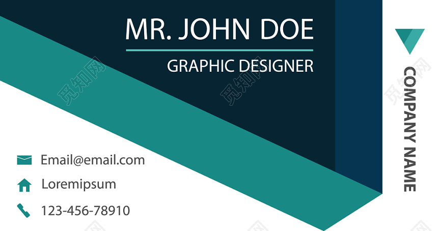 高端名片简约科技人物介绍名片设计模板