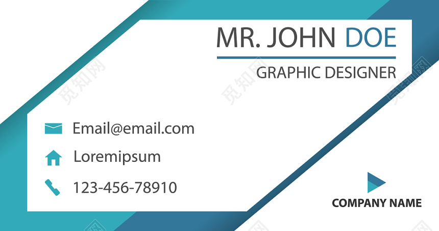 高端名片简约科技名片设计模板