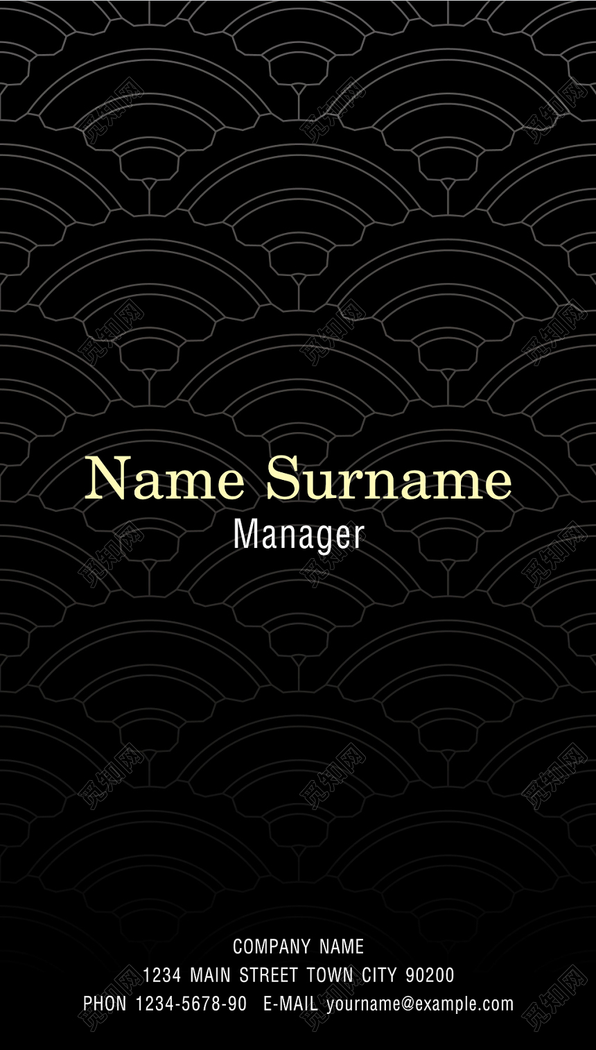 创意名片设计黑白简约炫酷名片设计模板