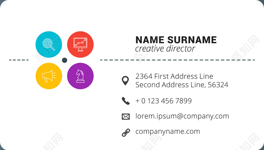 高端名片简约时尚人物介绍名片设计模板