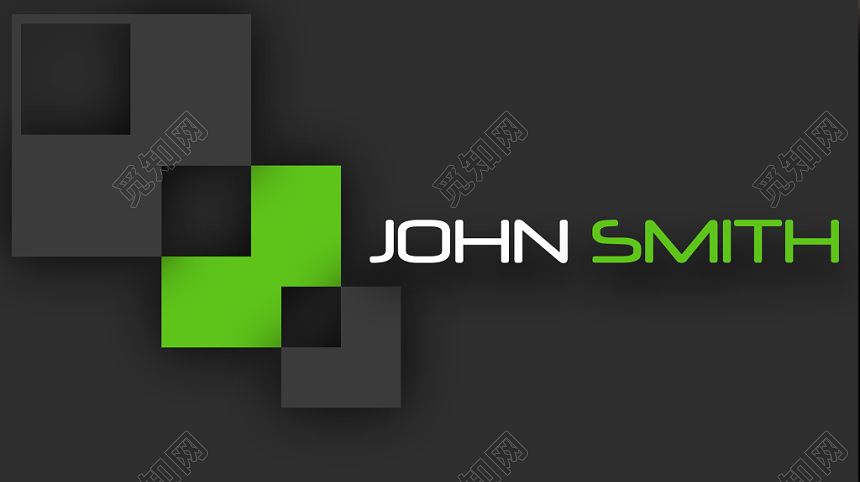 创意名片设计黑绿简约高档名片名片设计模板