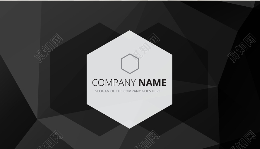 创意名片设计黑色炫酷简约名片设计模板