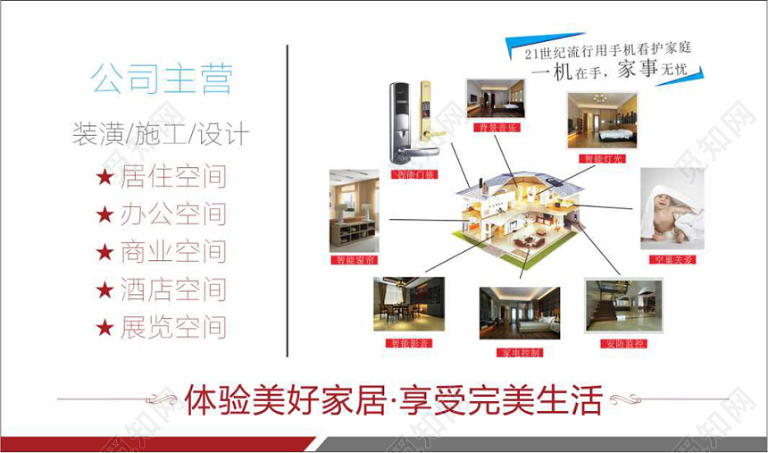 简约白色个人智能家居名片