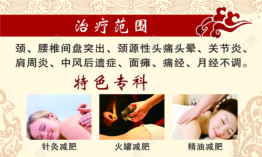 中医名片中医针灸减肥名片