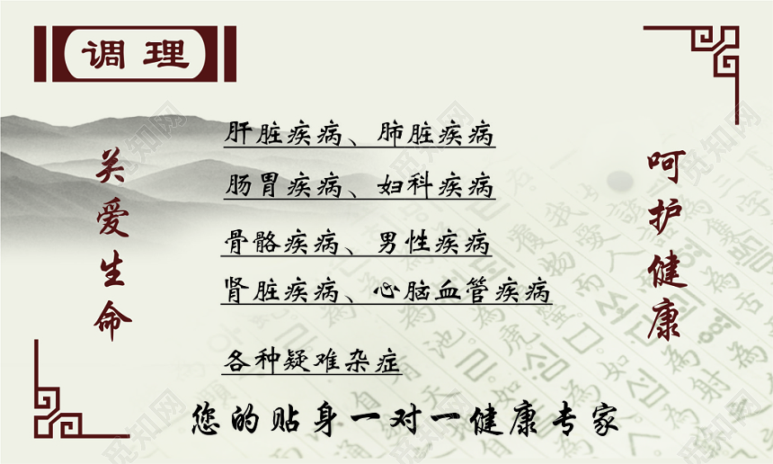 中医名片中医调理师名片