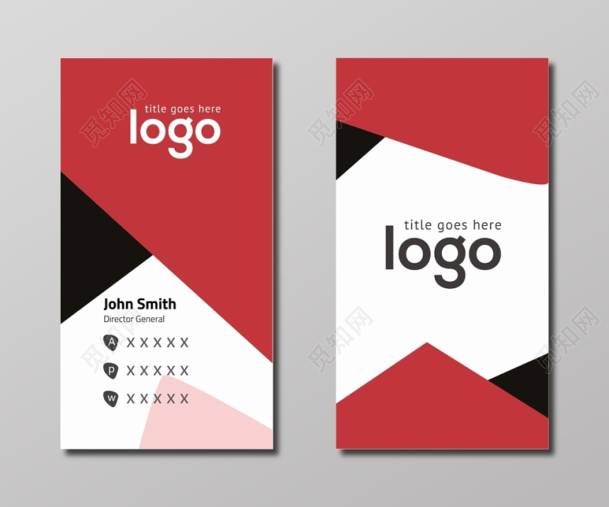 英文公司名片模板