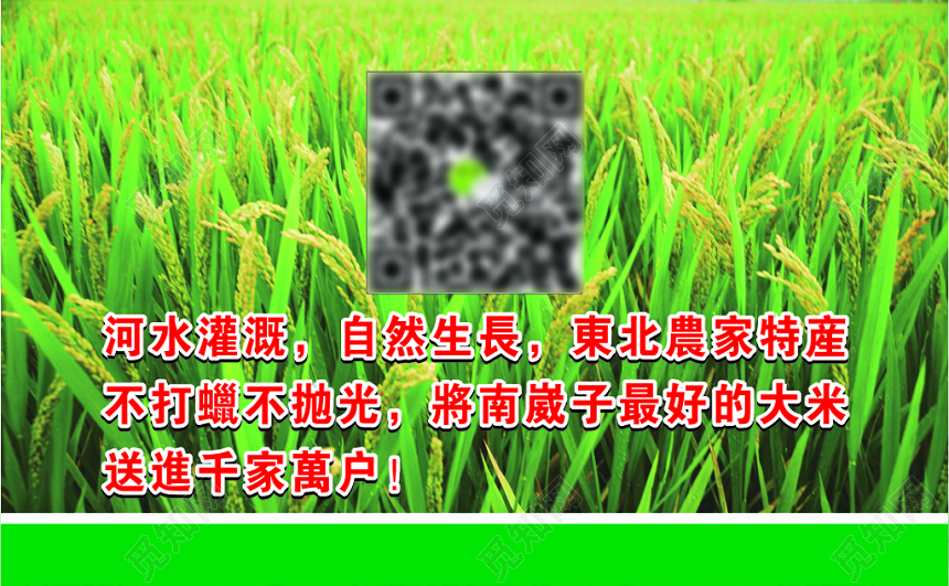 简约蓝色个人批发大米大米名片