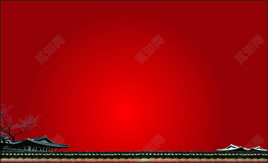 红木名片高档家具红色中国风名片设计模板