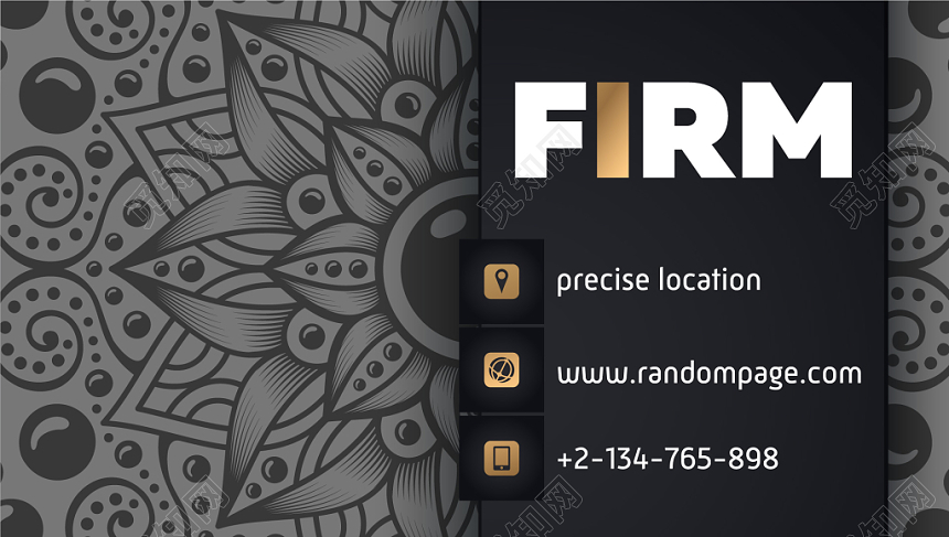 高档大气黑色商务个人时尚名片