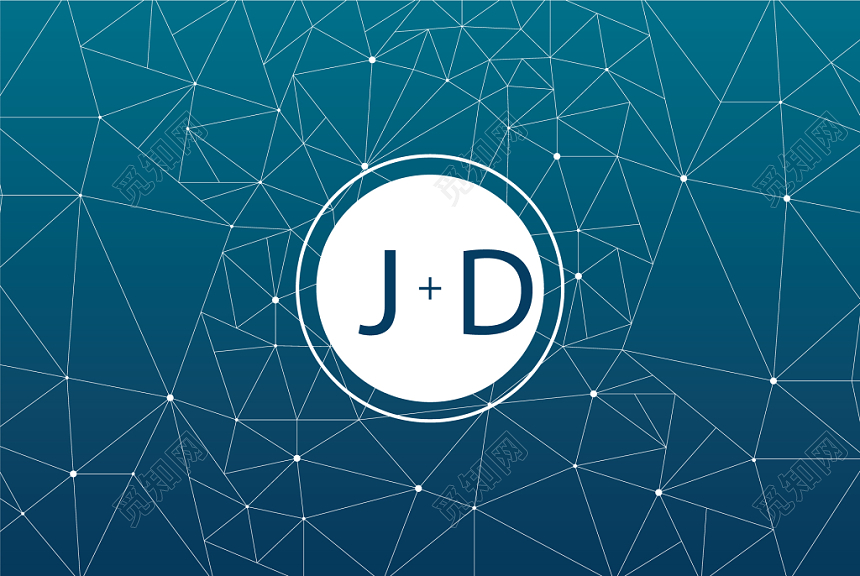 科技时尚蓝色商务个人时尚名片