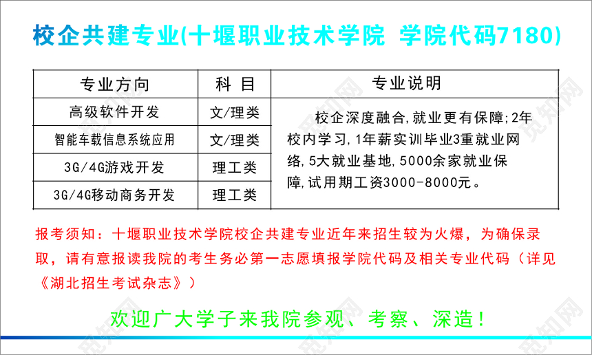 白色简约学校名片