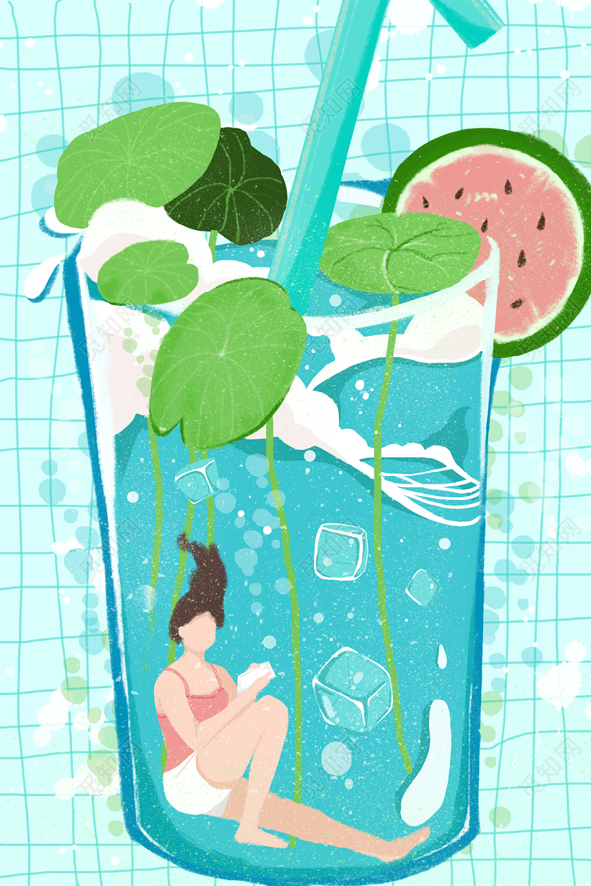 创意简约夏至海报