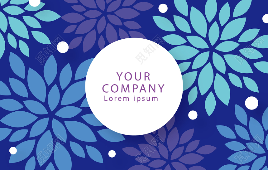 简约大气蓝色个人商务时尚名片