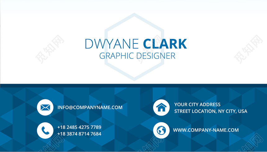 高端简约白色个人商务彩色名片